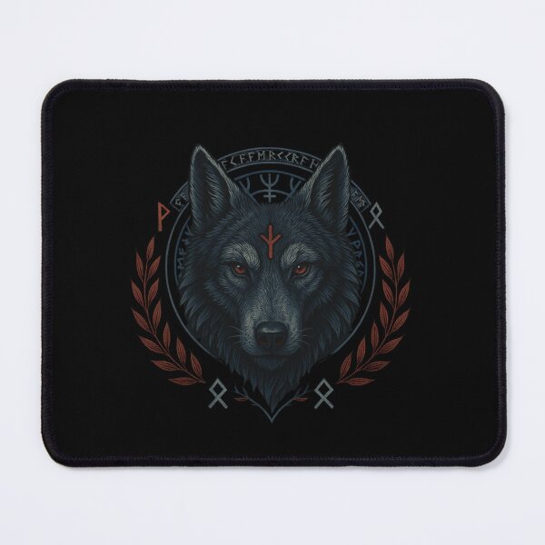 Item preview, SVT Rune Wolf Guardian – Norse Pagan Protection Sigil Art designed and sold by SEVERTREND APPAREL .