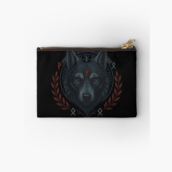 Item preview, SVT Rune Wolf Guardian – Norse Pagan Protection Sigil Art designed and sold by SEVERTREND APPAREL .