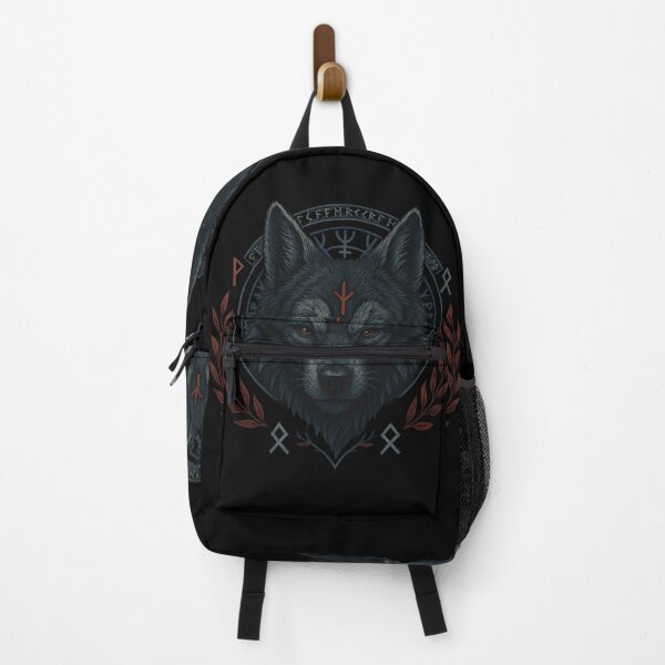 Item preview, SVT Rune Wolf Guardian – Norse Pagan Protection Sigil Art designed and sold by SEVERTREND APPAREL .