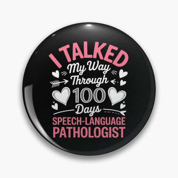 Item preview, I talked my Way through 100 days Speech-Language Therapist designed and sold by andreaswest.