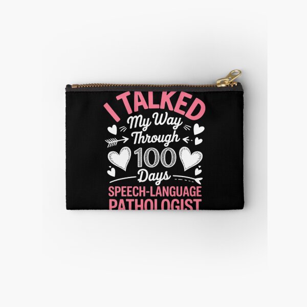 Item preview, I talked my Way through 100 days Speech-Language Therapist designed and sold by andreaswest.
