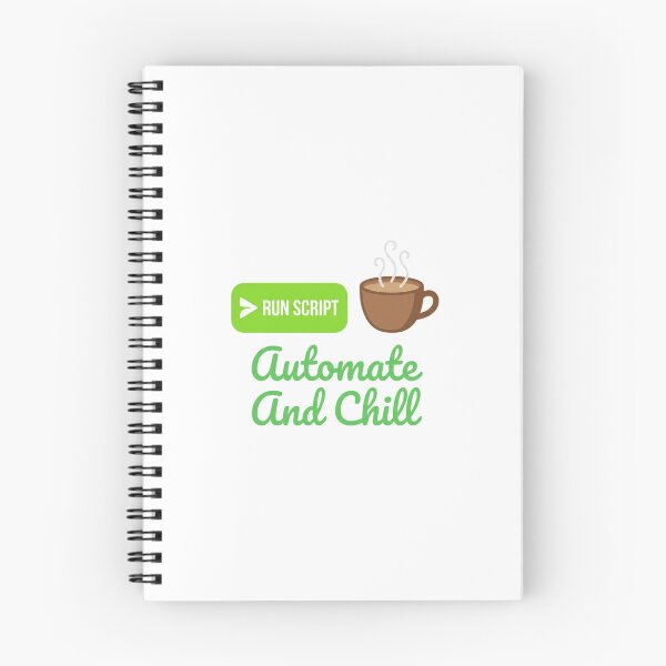 Item preview, Run Script Automate And Chill Funny Text Art for Programmer designed and sold by chattsuede.