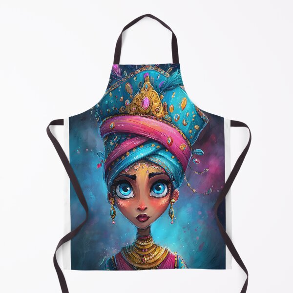 Item preview, Vibrant Portrait of a Regal Character with Gems designed and sold by Artessie.