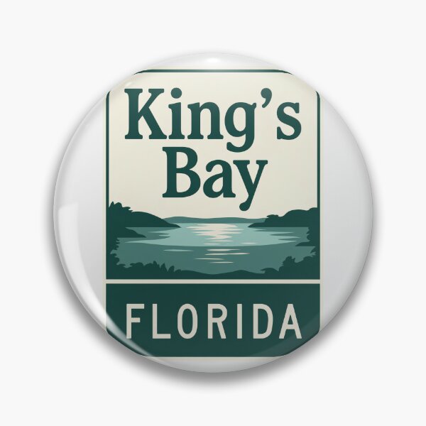 Item preview, Kings Bay Florida - Beach Sign designed and sold by TheOldMittenIllustrated.