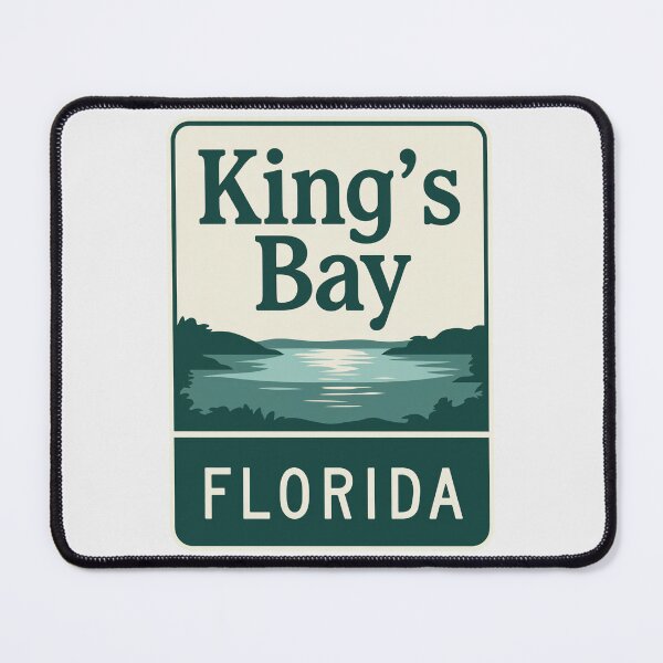 Item preview, Kings Bay Florida - Beach Sign designed and sold by TheOldMittenIllustrated.