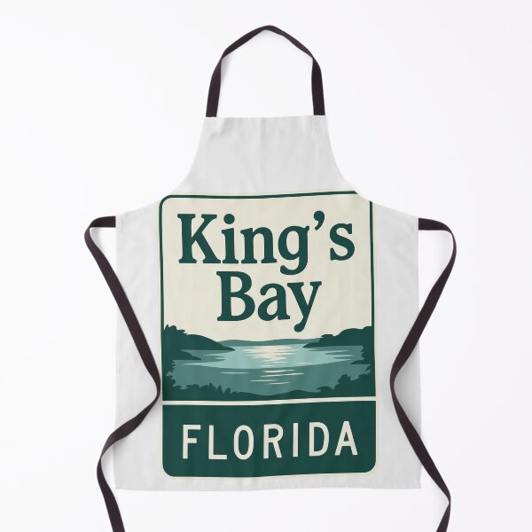 Item preview, Kings Bay Florida - Beach Sign designed and sold by TheOldMittenIllustrated.