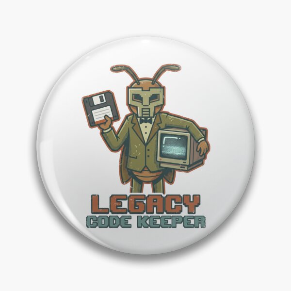Artikelvorschau, Legacy Code Keeper Retro Vintage Typografie für Programmierer entworfen und verkauft von chattsuede.