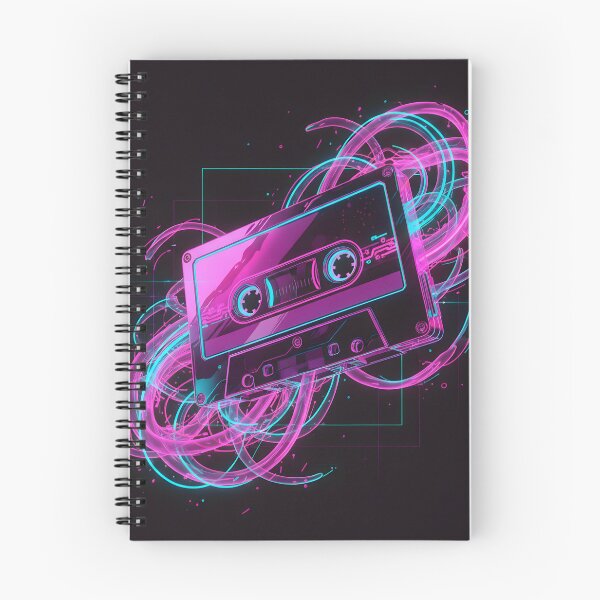 Item preview, Neon Retro Synthwave Cassette - ETUvibes Special Edition designed and sold by etuvibes.