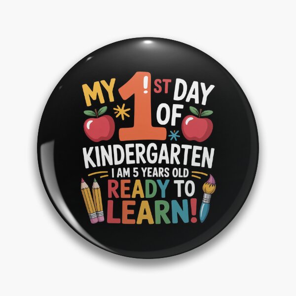 Item preview, My 1st Day Of Kindergarten I Am 5 Years Old & Ready To Learn designed and sold by andreaswest.