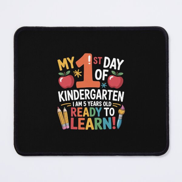 Item preview, My 1st Day Of Kindergarten I Am 5 Years Old & Ready To Learn designed and sold by andreaswest.
