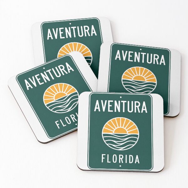 Item preview, Aventura Florida - Beach Sign designed and sold by TheOldMittenIllustrated.