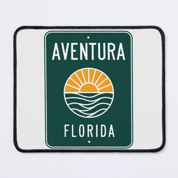 Item preview, Aventura Florida - Beach Sign designed and sold by TheOldMittenIllustrated.