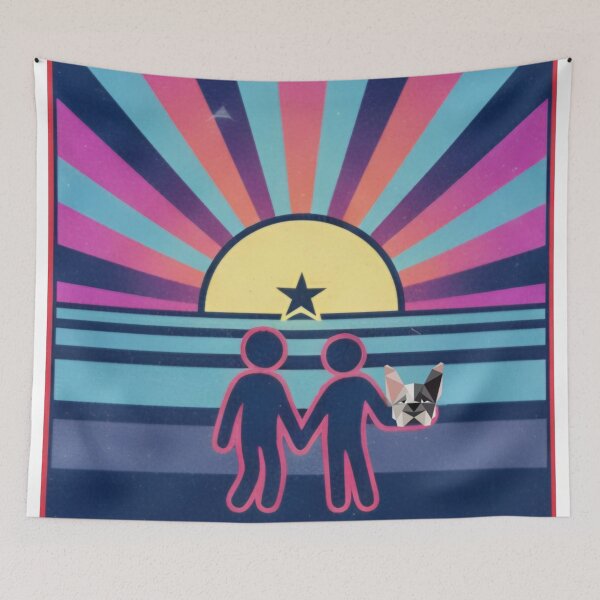 Item preview, Retro Cosmic New Year: Me, Us & The Dog designed and sold by JanRizz.
