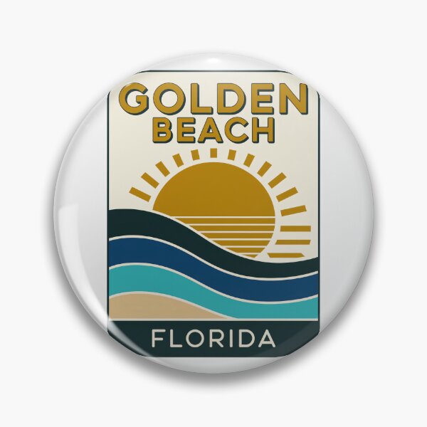 Item preview, Golden Beach Florida - Beach Sign designed and sold by TheOldMittenIllustrated.