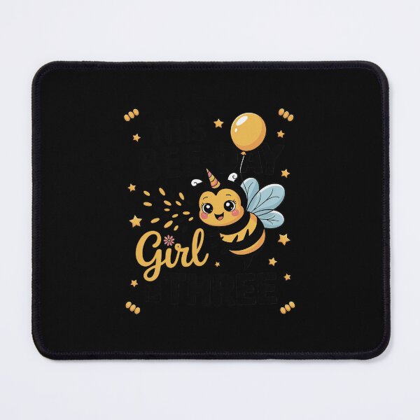 Item preview, Kids 3rd Birthday Girl Bee Themed 3 Year Old Bday Matching Party designed and sold by andreaswest.