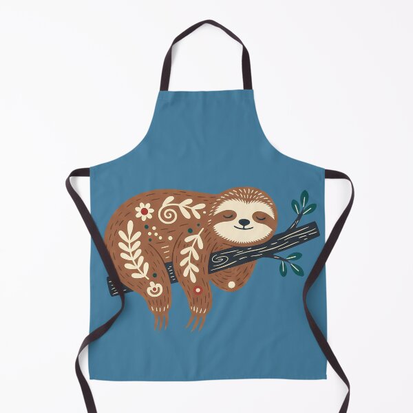 Item preview, Branch‑Lying Sloth & Motifs STICKER/MAGNET PACK – Scandinavian Folk Art by heidiannemorris © designed and sold by FOLK ART FUSION by heidiannemorris.