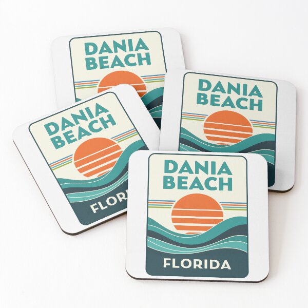 Item preview, Dania Beach Florida - Beach Sign designed and sold by TheOldMittenIllustrated.