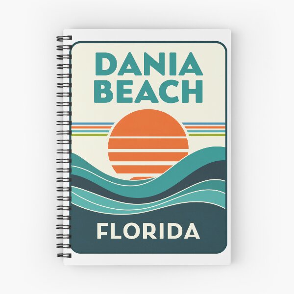 Item preview, Dania Beach Florida - Beach Sign designed and sold by TheOldMittenIllustrated.