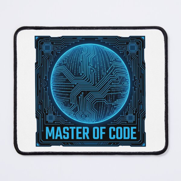 Item preview, Master of Code Futuristic Cybernetic Graphic for Tech Professionals designed and sold by chattsuede.