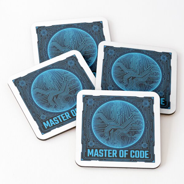 Item preview, Master of Code Futuristic Cybernetic Graphic for Tech Professionals designed and sold by chattsuede.