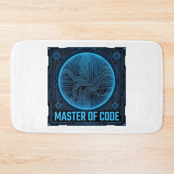 Item preview, Master of Code Futuristic Cybernetic Graphic for Tech Professionals designed and sold by chattsuede.