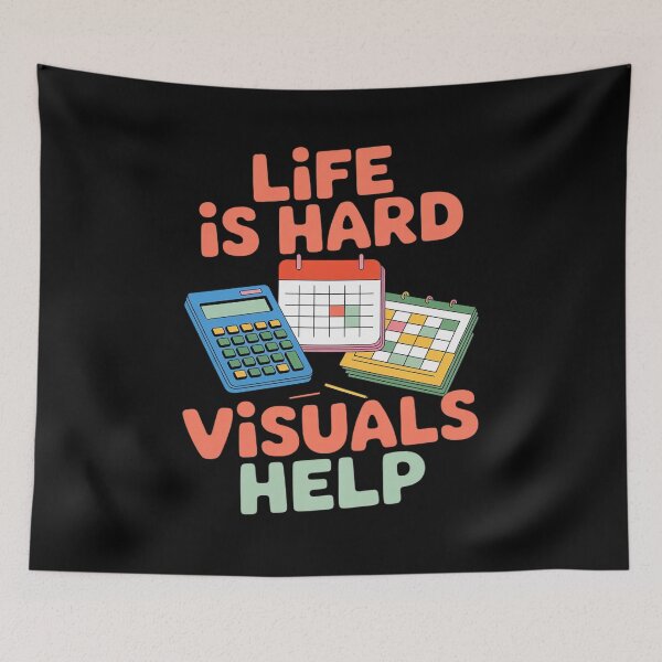 Item preview, Life Is Hard Visuals Help Special Education SPED designed and sold by andreaswest.