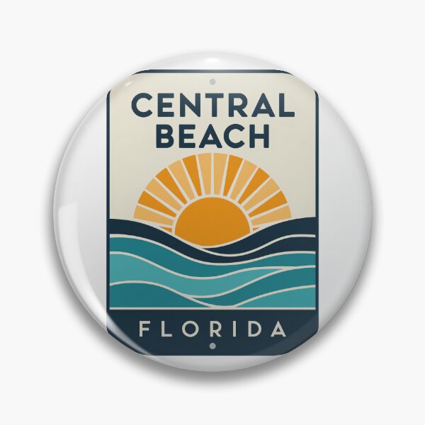 Item preview, Central Beach Florida - Beach Sign designed and sold by TheOldMittenIllustrated.
