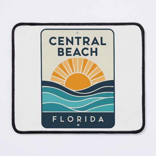 Item preview, Central Beach Florida - Beach Sign designed and sold by TheOldMittenIllustrated.