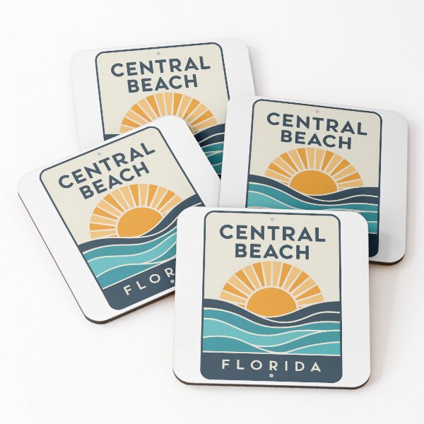 Item preview, Central Beach Florida - Beach Sign designed and sold by TheOldMittenIllustrated.