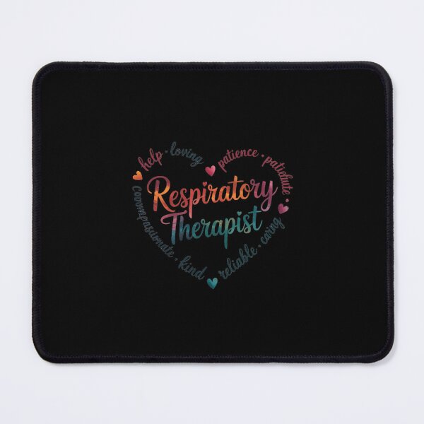 Item preview, Respiratory Therapist Heart Word Cloud Watercolor Rainbow designed and sold by andreaswest.