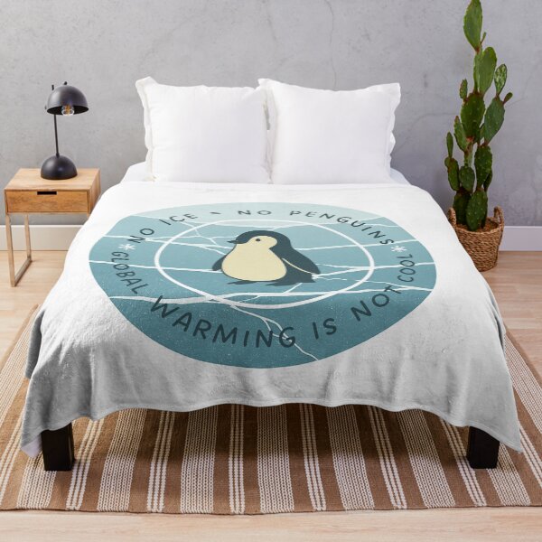 Item preview, Cute Penguin Save the Ice Global Warming Awareness Art designed and sold by EchoPrint Co..
