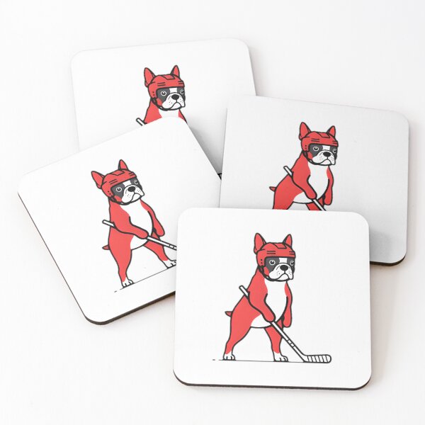 Item preview, Boston Terrier Hockey Fan Mascot designed and sold by SunkenCost.