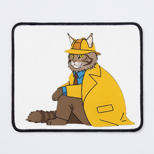 Item preview, Sherlock Cat Vector Art Maine Coon designed and sold by SunkenCost.