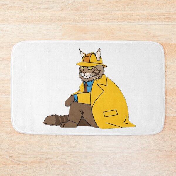 Item preview, Sherlock Cat Vector Art Maine Coon designed and sold by SunkenCost.