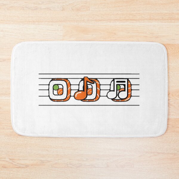 Item preview, Sushi Notes on Musical Staff Design designed and sold by SunkenCost.
