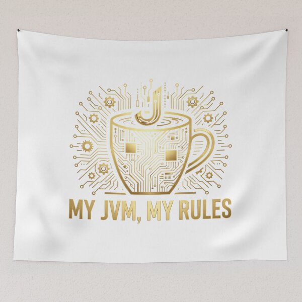 Item preview, My JVM My Rules Funny Coffee Coding Graphic for Programmer designed and sold by chattsuede.