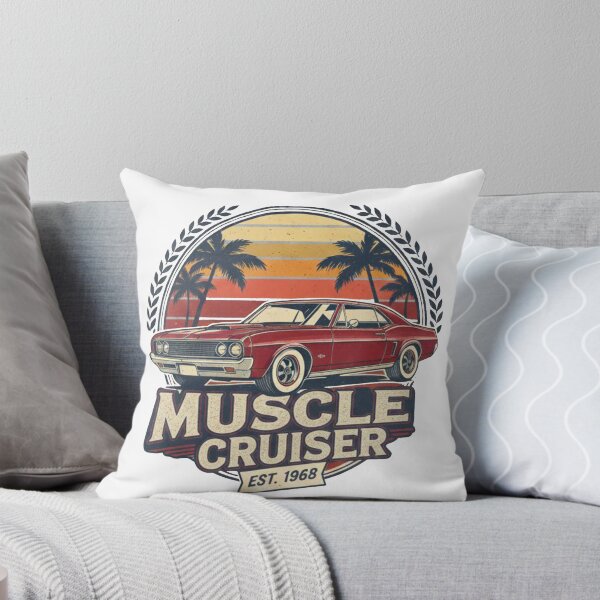 Item preview, Vintage Muscle Cruiser Classic American Muscle Car Sunset Design designed and sold by Auto   apparel.