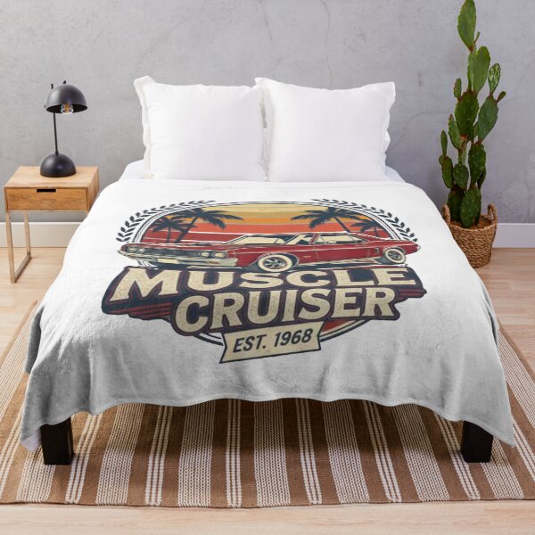 Item preview, Vintage Muscle Cruiser Classic American Muscle Car Sunset Design designed and sold by Auto apparel.