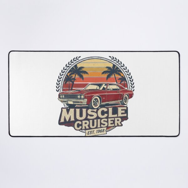 Item preview, Vintage Muscle Cruiser Classic American Muscle Car Sunset Design designed and sold by Auto   apparel.