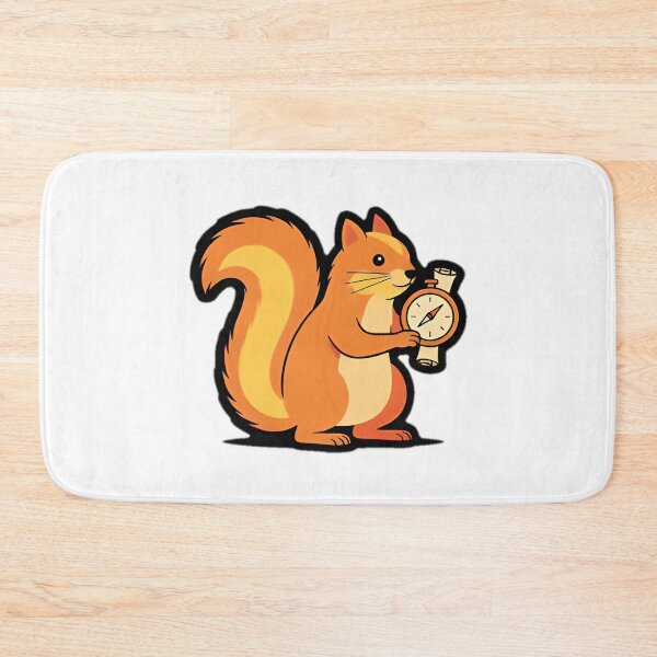 Item preview, Squirrel Cartographer with Compass and Map designed and sold by SunkenCost.