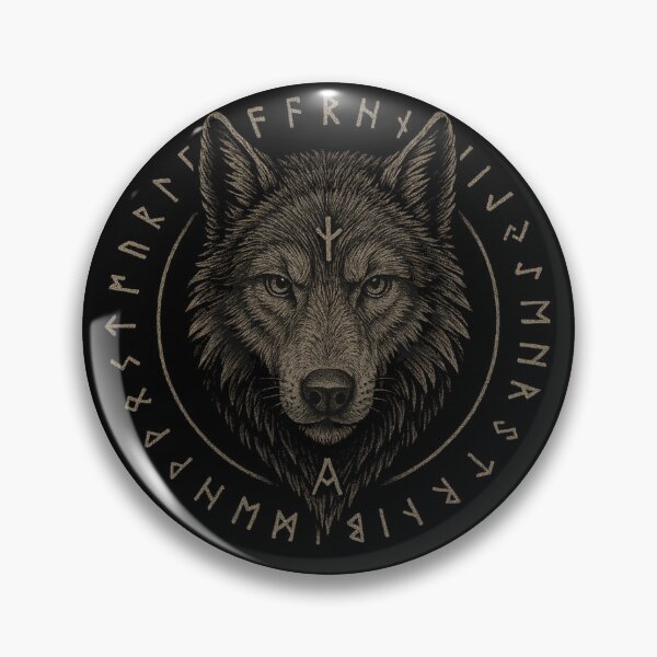 Item preview, SVT Elder Futhark Rune Wolf – Norse Pagan Ancestral Sigil Art designed and sold by SEVERTREND APPAREL .