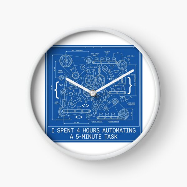 Item preview, I Spent 4 Hours Automating A 5-Minute Task Blueprint designed and sold by chattsuede.