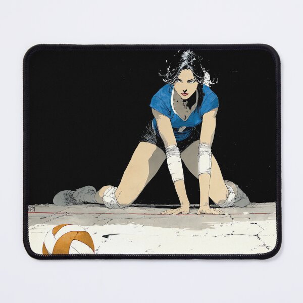 Item preview, Volleyball Player Kneeling Action Sketch designed and sold by Banal25.