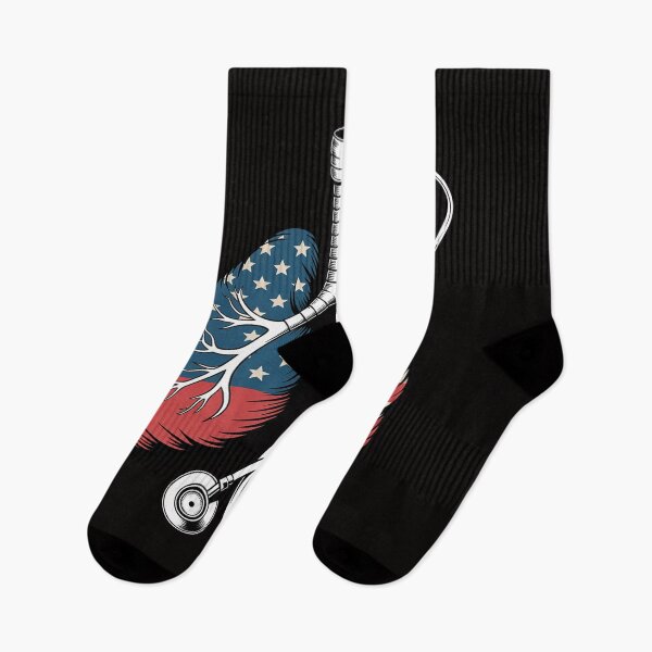 Item preview, Patriotic Lungs - American Flag Respiratory Therapist designed and sold by margaridroso.
