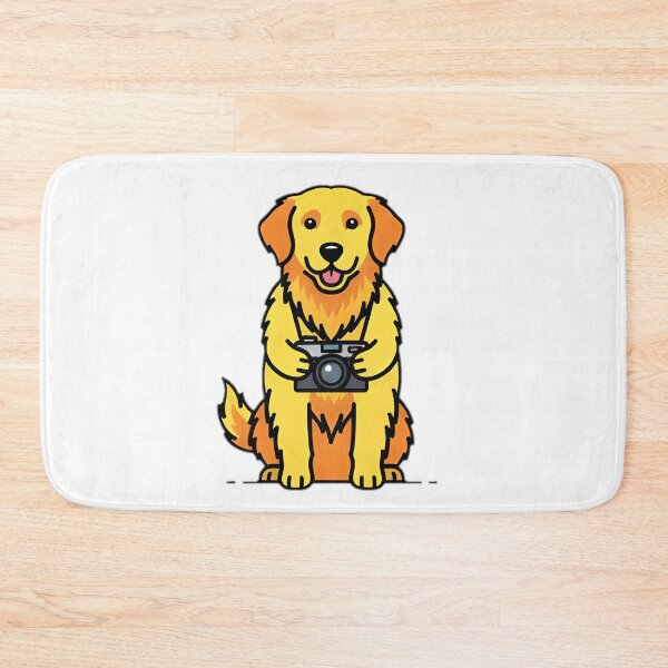 Item preview, Happy Golden Retriever Tourist Snapping Photos designed and sold by SunkenCost.