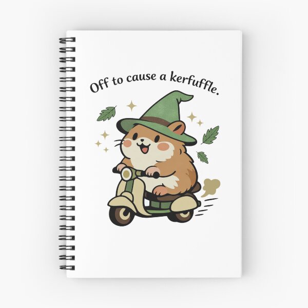 Item preview, Title: Off To Cause A Kerfuffle Groundhog Scooter designed and sold by FreshVibe Prints.