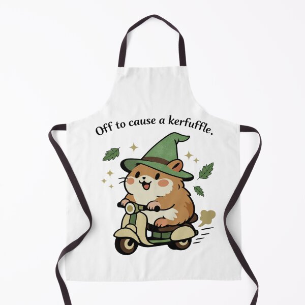 Item preview, Title: Off To Cause A Kerfuffle Groundhog Scooter designed and sold by FreshVibe Prints.