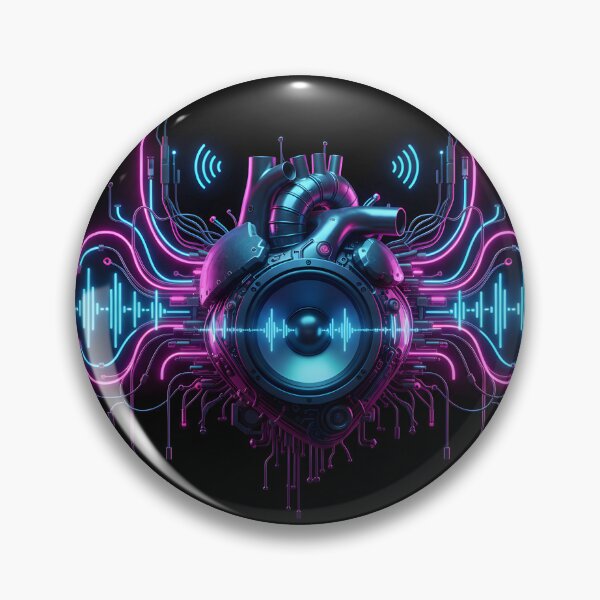 Item preview, Mechanical Heartbeat - Neon Audio Vibes designed and sold by etuvibes.
