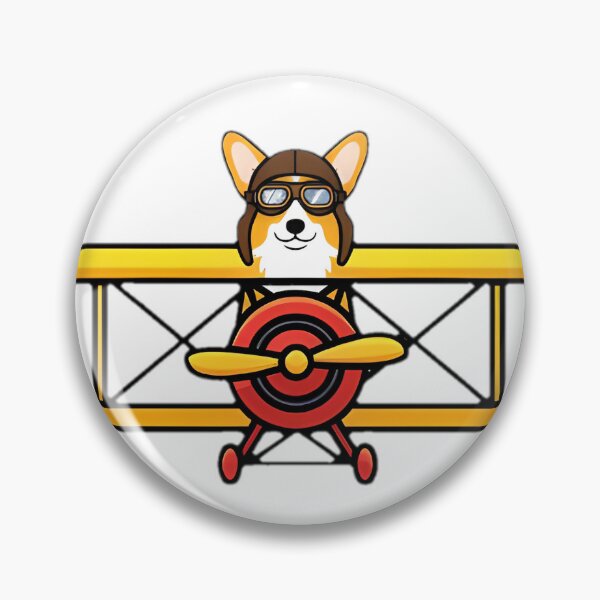 Item preview, Corgi Pilot Flying Vintage Biplane designed and sold by SunkenCost.