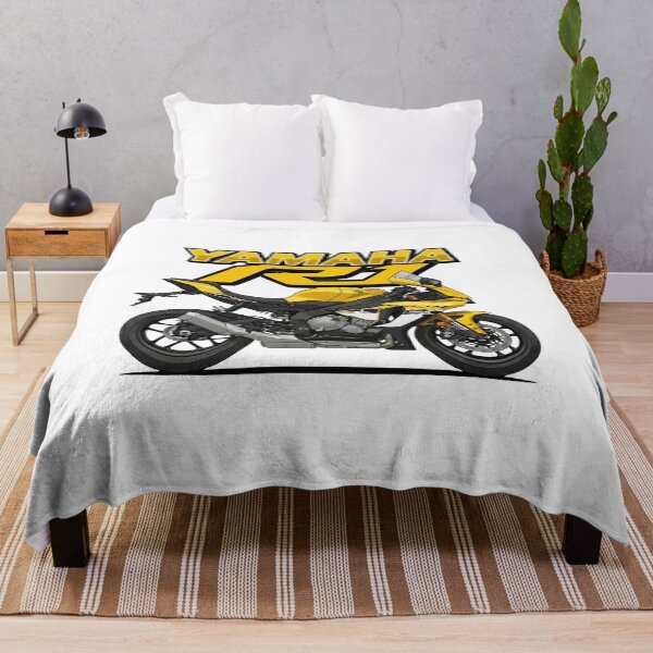 Item preview, Yamaha R1 2015 50th Anniversary White & Yellow – Racing Vector Art designed and sold by enzoade.
